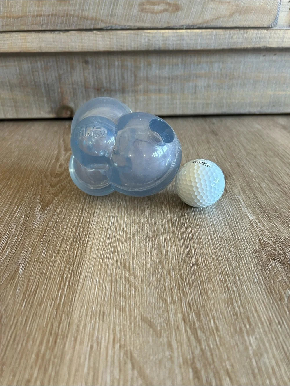 Translucent Light Blue Bubble Silicone Treat Holder Toy Bubbles Large Dog Toy